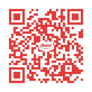 Código QR para descargar la app ¡Ñam!